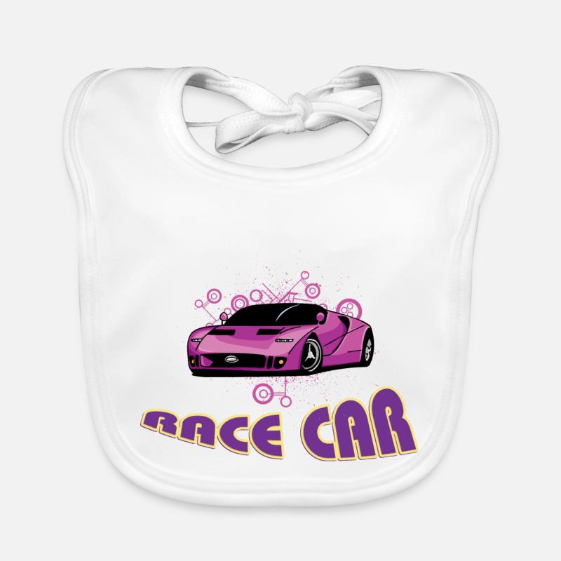 Rennauto Baby Bio-Lätzchen