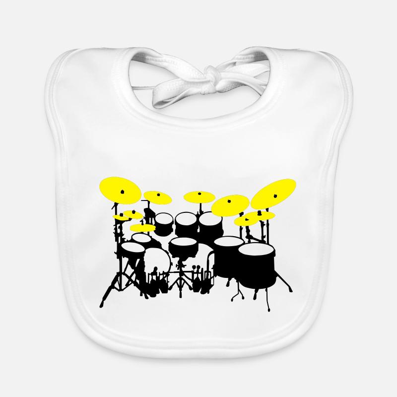 Large drumkit Organic Baby Bibs
