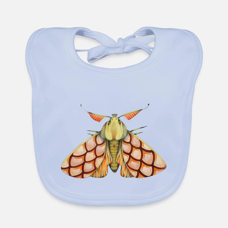 Moth rose Organic Baby Bibs