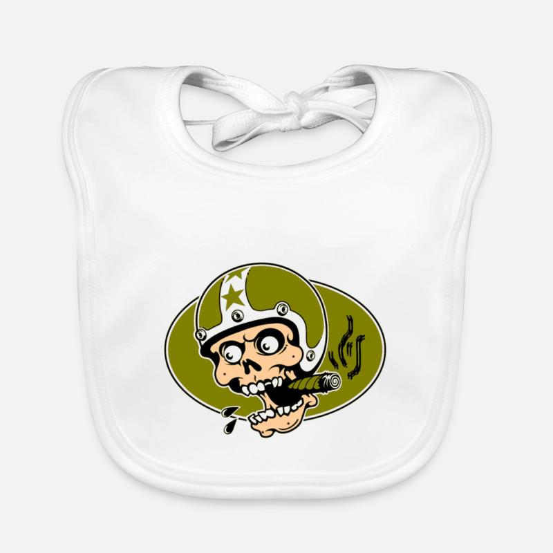 Straßen Schädel Baby Bio-Lätzchen