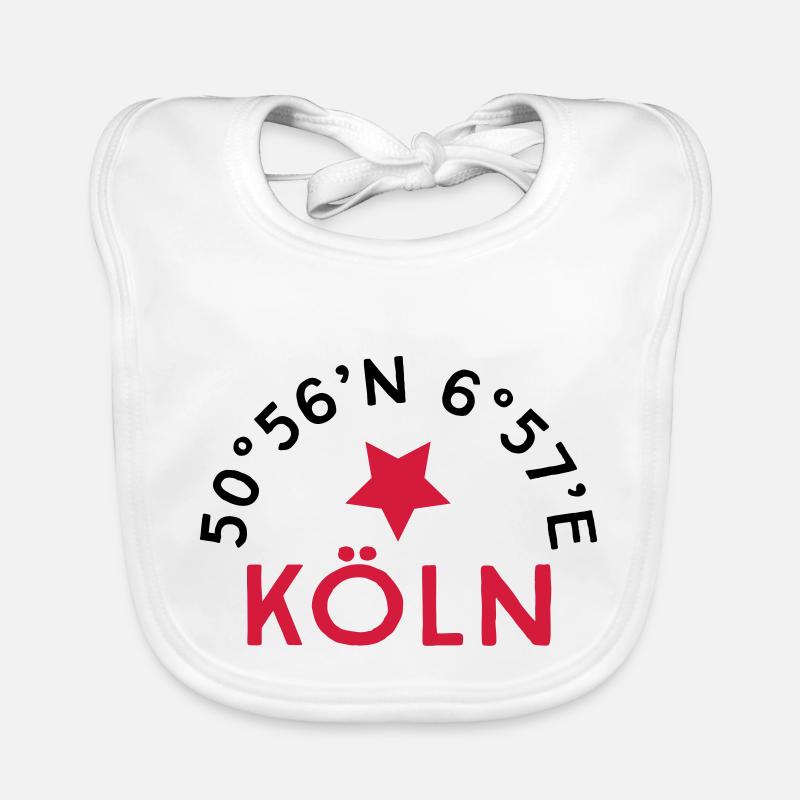 Köln - Baby Bio-Lätzchen - Weiß