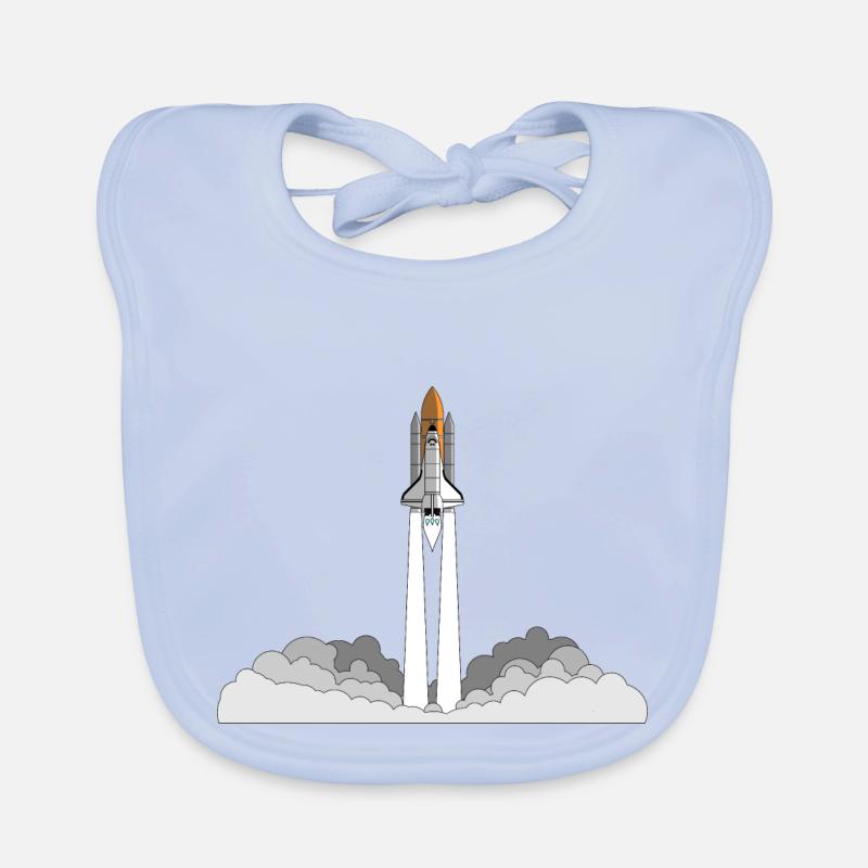 Space Shuttle Launch Baby Bio-Lätzchen
