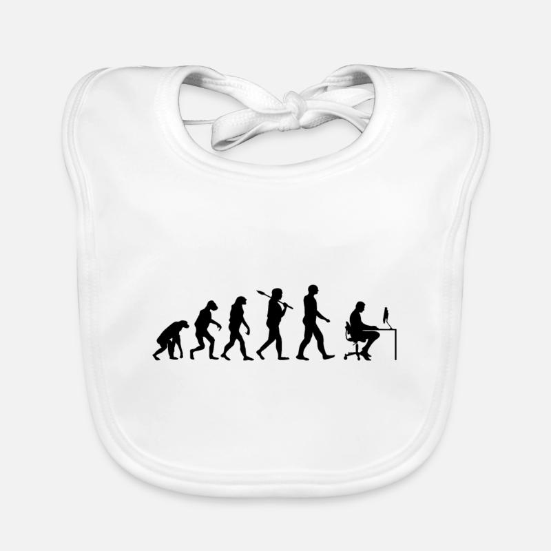 Programmer T-Shirt · Evolution · Computer Science Organic Baby Bibs