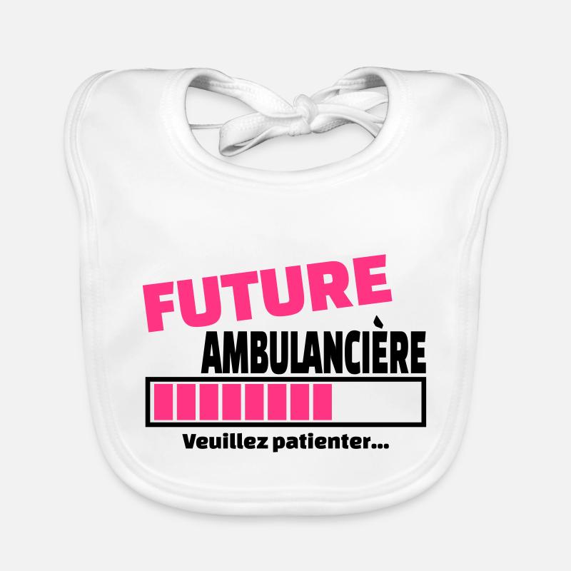 future ambulancière Bavoir bio Bébé