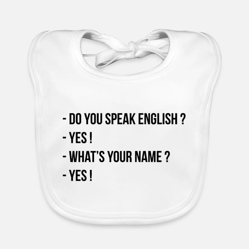 Sprechen Sie Englisch? Baby Bio-Lätzchen