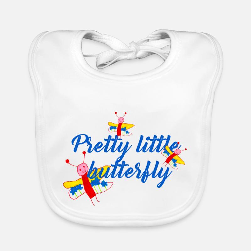 Papillon, bleu Bavoir bio Bébé