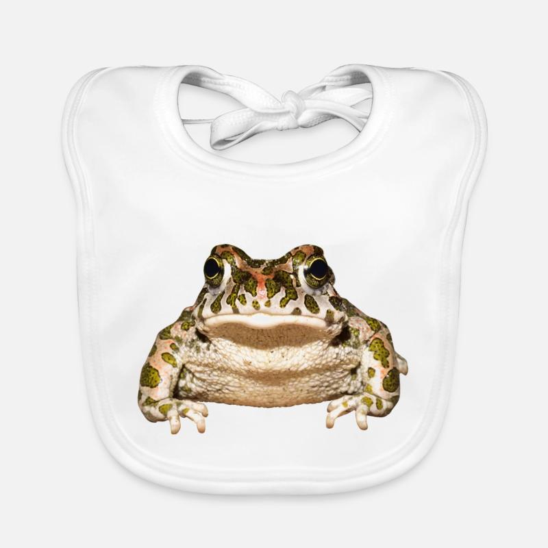 frog frog crocodile toad animal animals Organic Baby Bibs