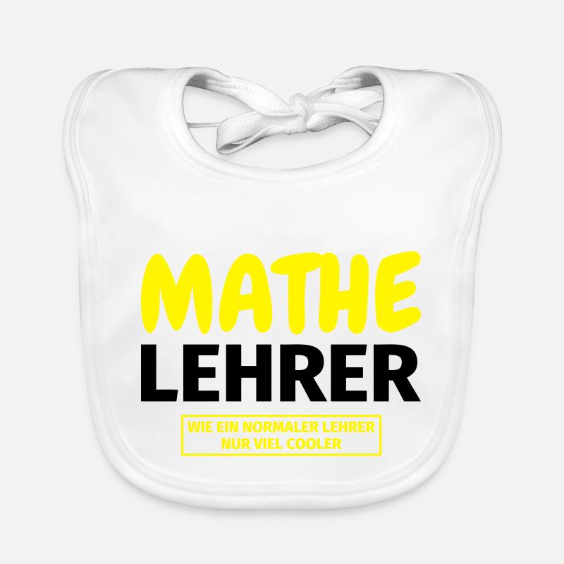Mathelehrer Geschenk Baby Bio-Lätzchen