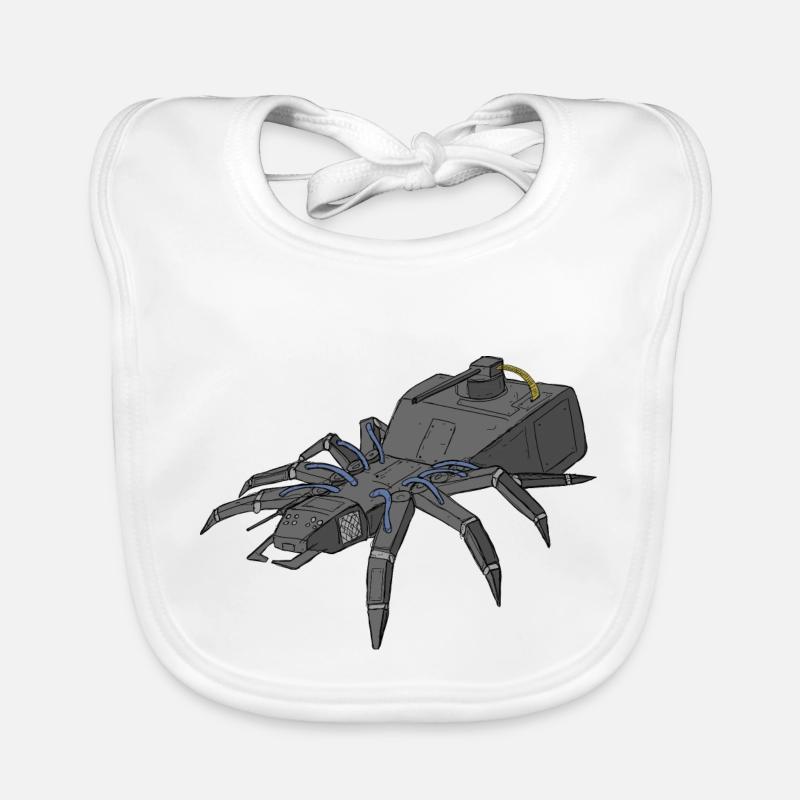 Robotics Spider Organic Baby Bibs