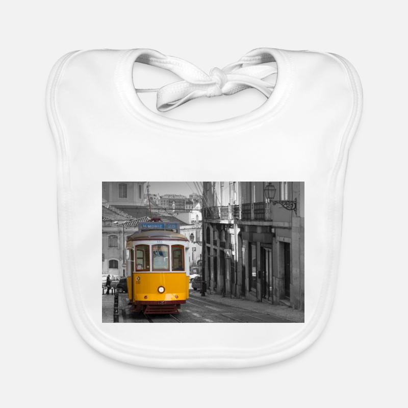 Lisbonne Tramway Bavoir bio Bébé