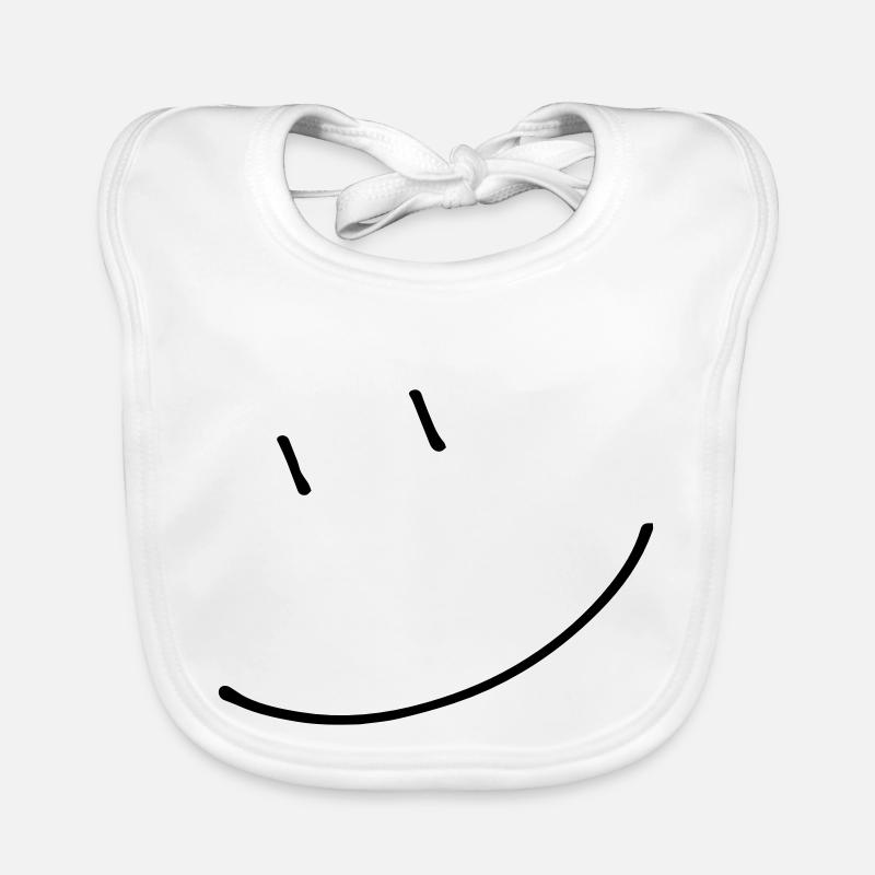 Smiley lachen (dh) Baby Bio-Lätzchen