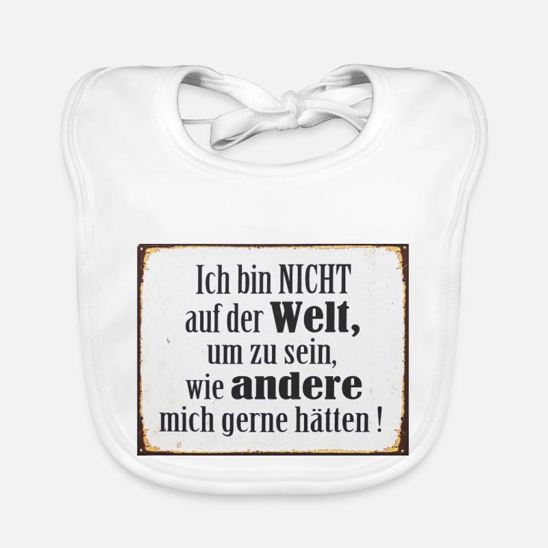 Selbstbewusstsein Spruch Geschenk Baby Bio-Lätzchen
