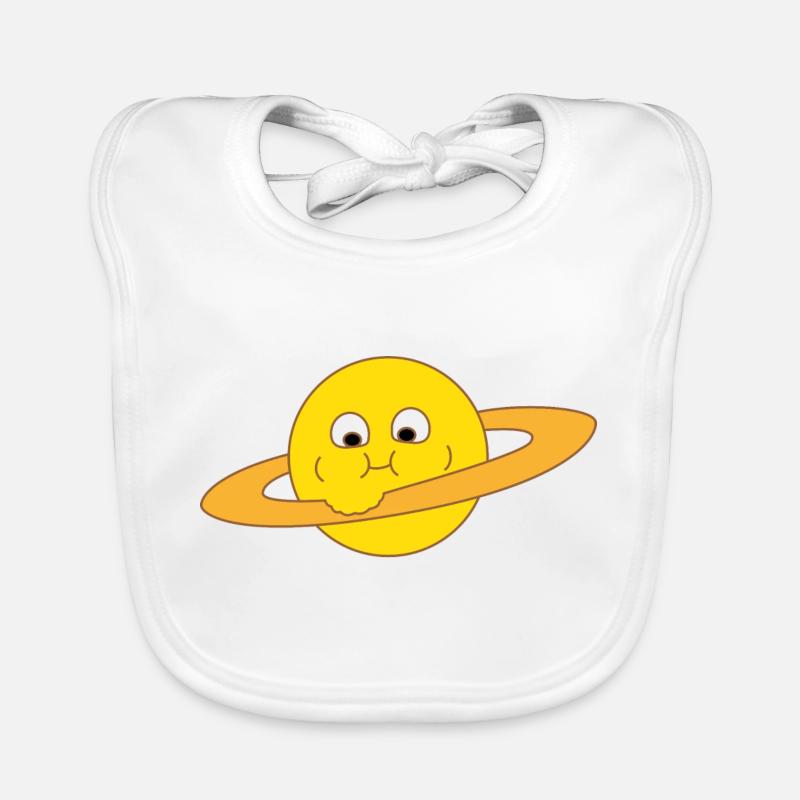 Dicker Saturn Baby Bio-Lätzchen