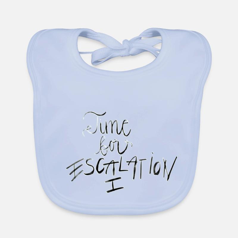 Time for Escalation Organic Baby Bibs