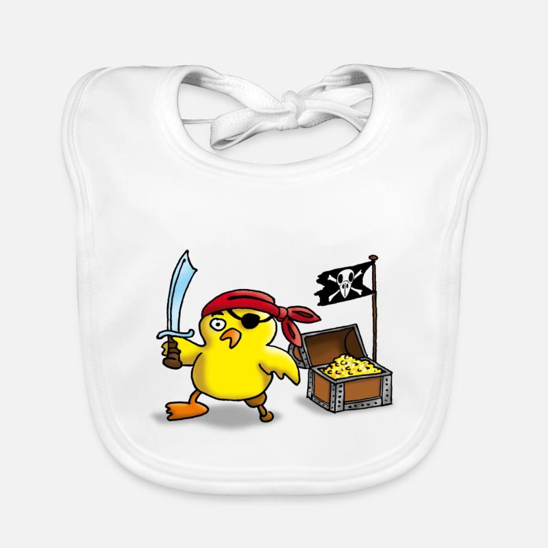 pirate_chick_a Organic Baby Bibs