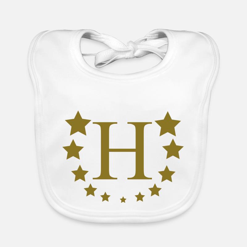 H - Baby Bio-Lätzchen - Weiß