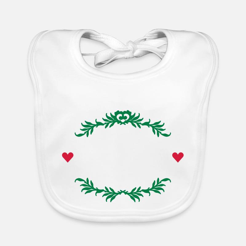 cadre de thym avec des coeurs / cadre de thym Bavoir bio Bébé