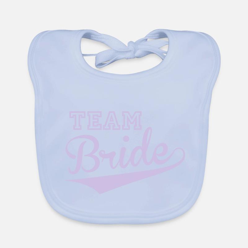 Team Bride 02 Organic Baby Bibs