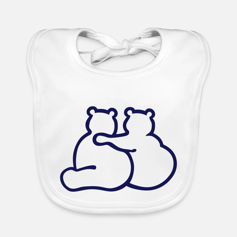 Bear your arm around me Baby Bio-Lätzchen