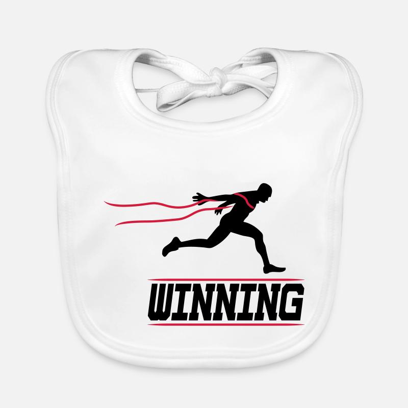 running runner winning 2c I Organic Baby Bibs