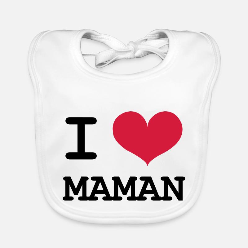 Ich liebe Mama! Baby Bio-Lätzchen