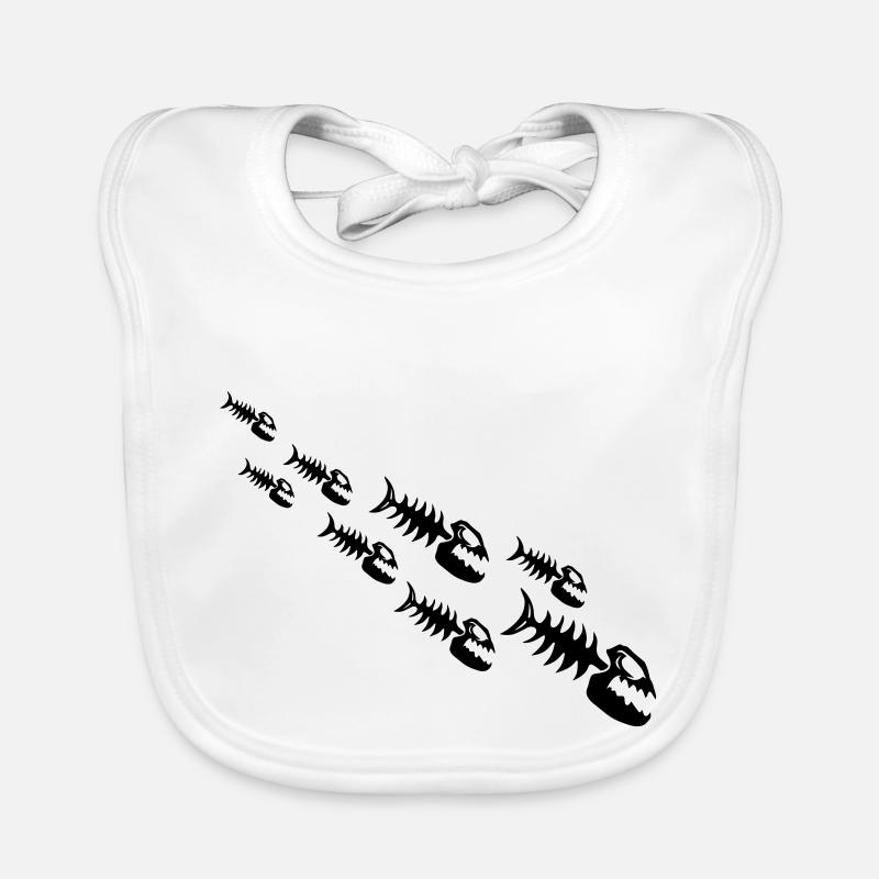 Fish Bone Monsters Baby Bio-Lätzchen