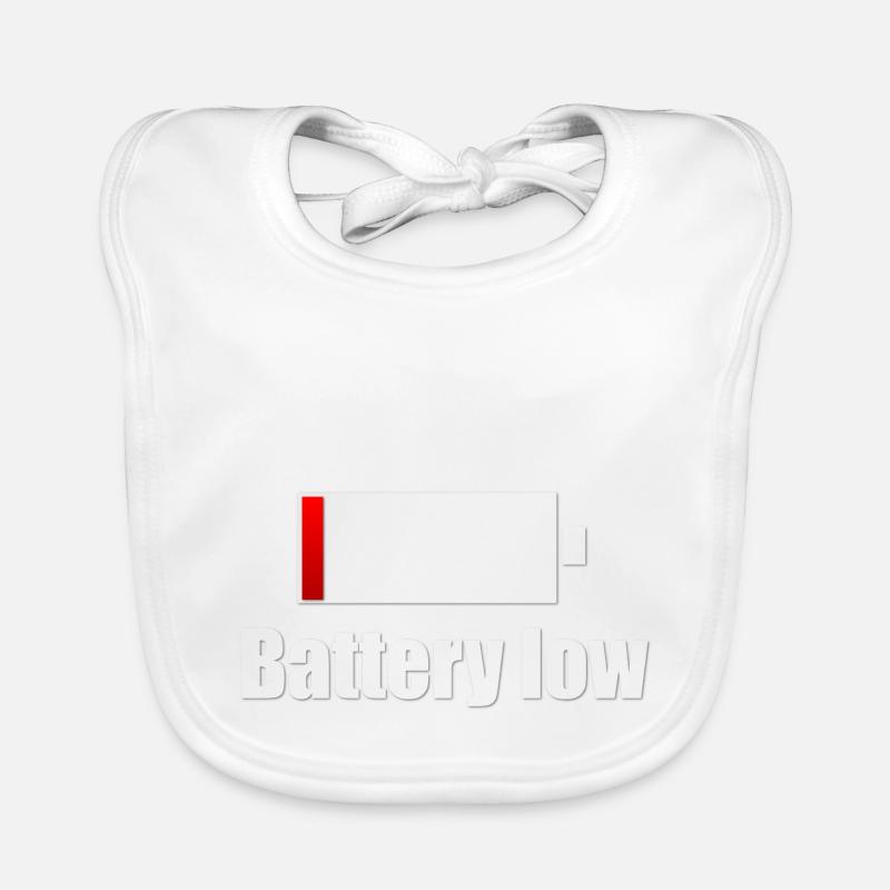 Battery Low - charge battery Organic Baby Bibs
