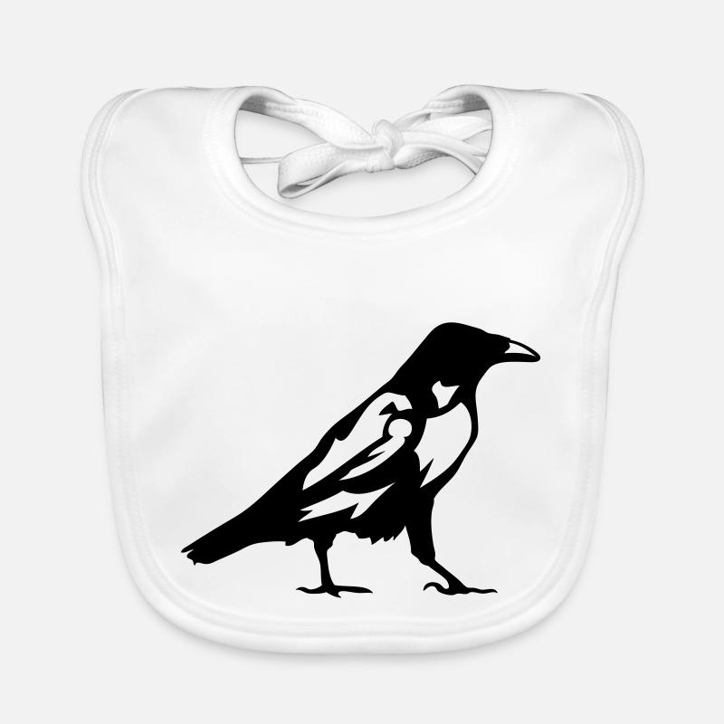 Krähen Rabenvogel 1 Baby Bio-Lätzchen