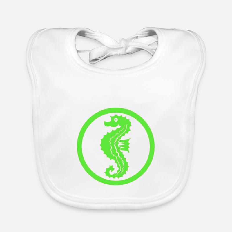 Seepferdchen Baby Bio-Lätzchen