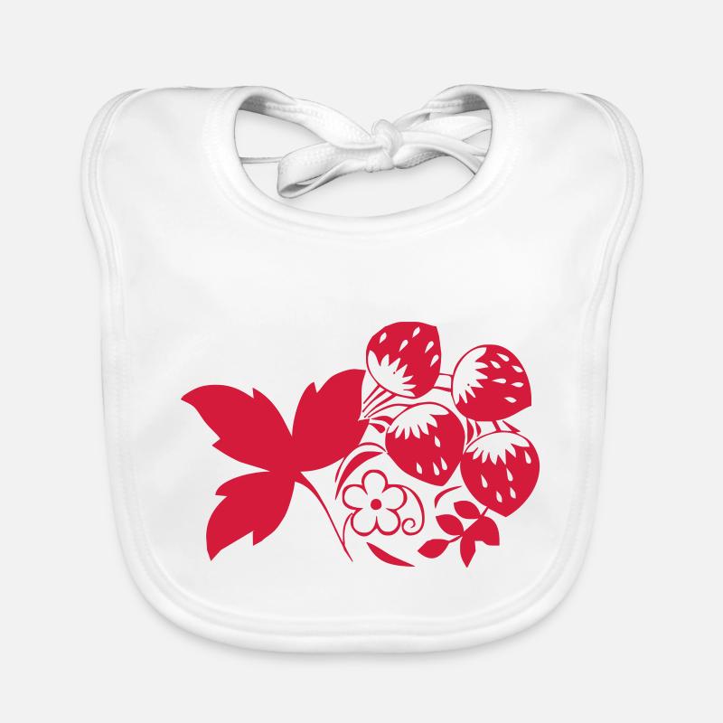 fraise Bavoir bio Bébé
