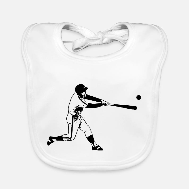 baseballer Bavaglino ecologico per neonato
