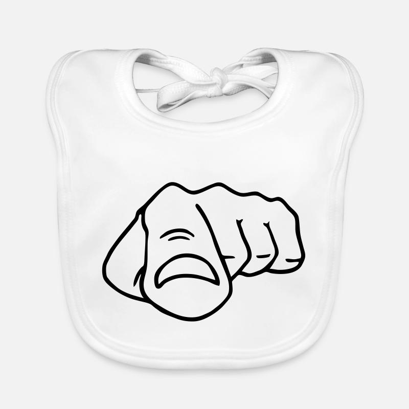 hinweis finger Baby Bio-Lätzchen