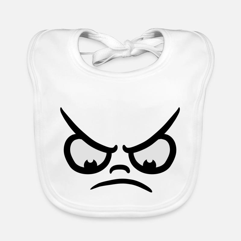 Angry Comic Face Bavoir bio Bébé