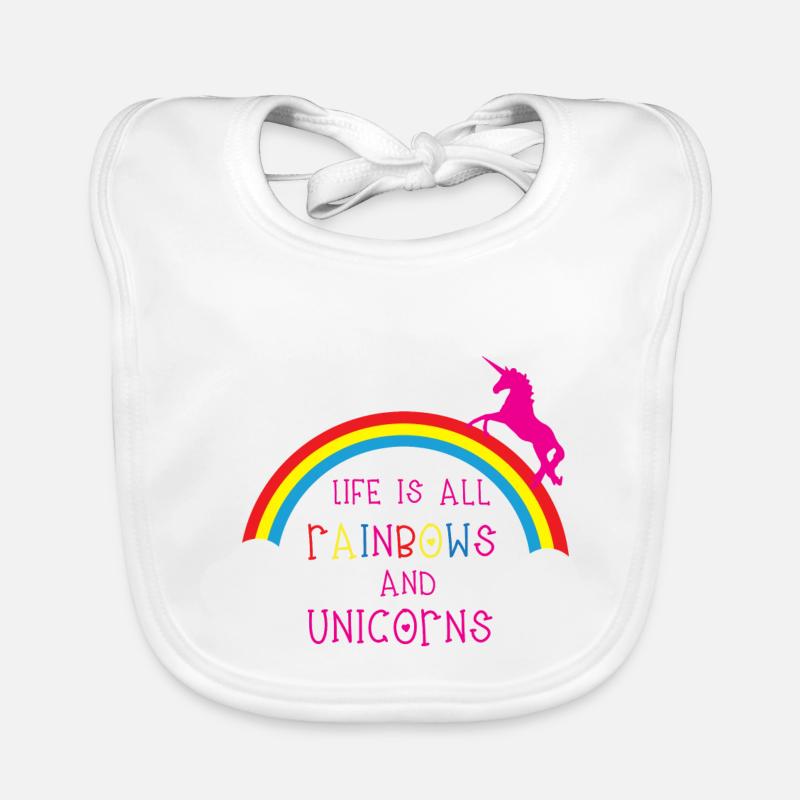 Rainbows & Unicorns Bavoir bio Bébé