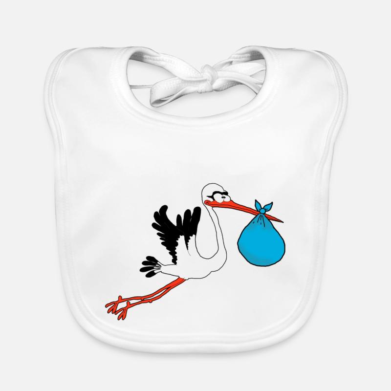 cigogne Bavoir bio Bébé