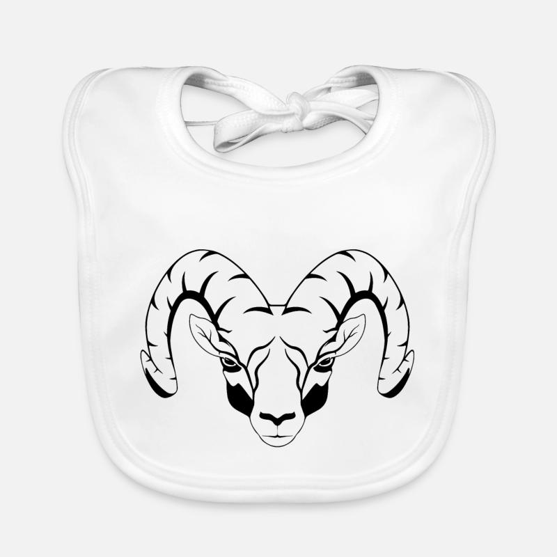 Widder Tierkreiszeichen Baby Bio-Lätzchen