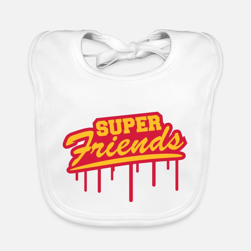 Super Best Friends Graffiti Baby Bio-Lätzchen