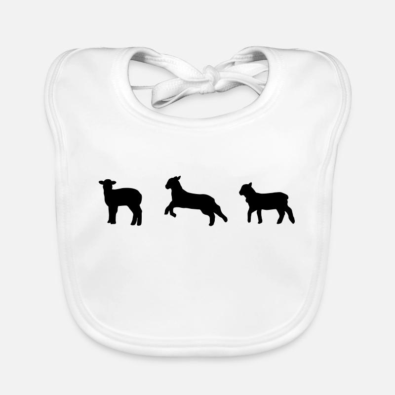 sheep, lamb Organic Baby Bibs