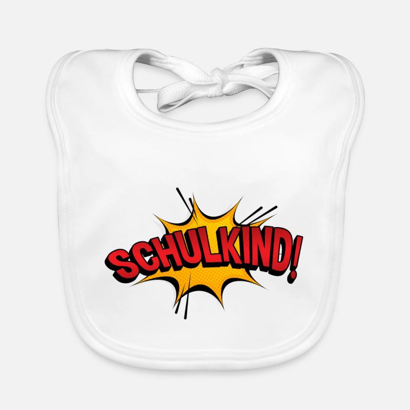 schulkind einschulung erste klasse kindergarten Baby Bio-Lätzchen