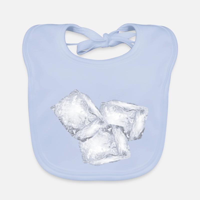 Trois glaçons Bavoir bio Bébé