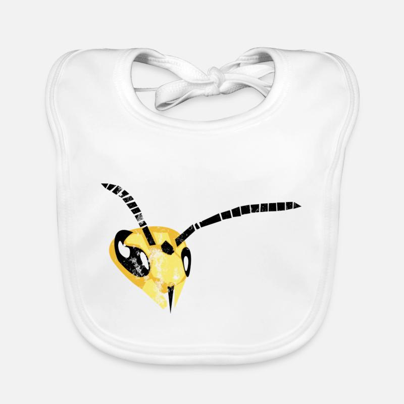 Buzzing Brilliance: conception de guêpe captivante Bavoir bio Bébé