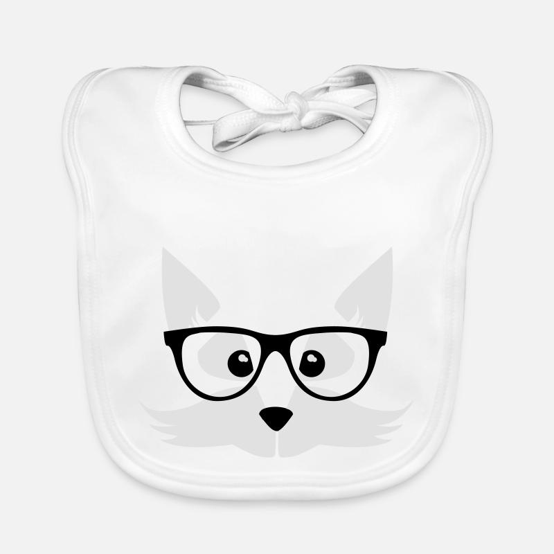 renard de nerd - nerd à lunettes - Fox forêt Bavoir bio Bébé