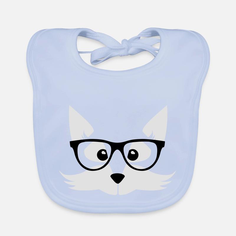 renard de nerd - nerd à lunettes - Fox forêt Bavoir bio Bébé