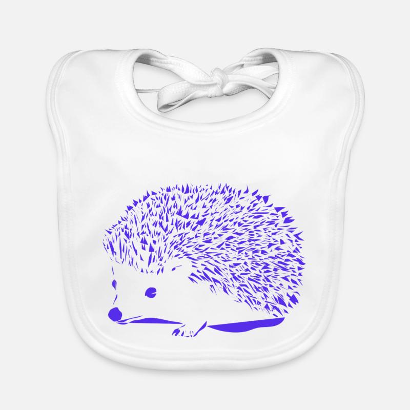 Blauer Igel Baby Bio-Lätzchen