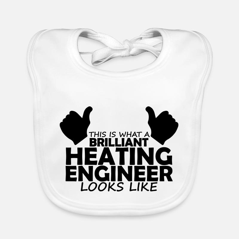 brilliant heating engineer Organic Baby Bibs