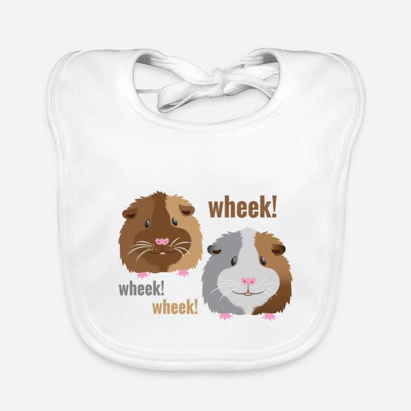wheek wheek wheek meerschweinchen! Baby Bio-Lätzchen