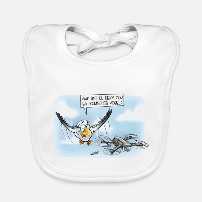 Komischer Vogel Baby Bio-Lätzchen