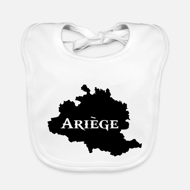 Ariège carte Ariégeoise Bavoir bio Bébé