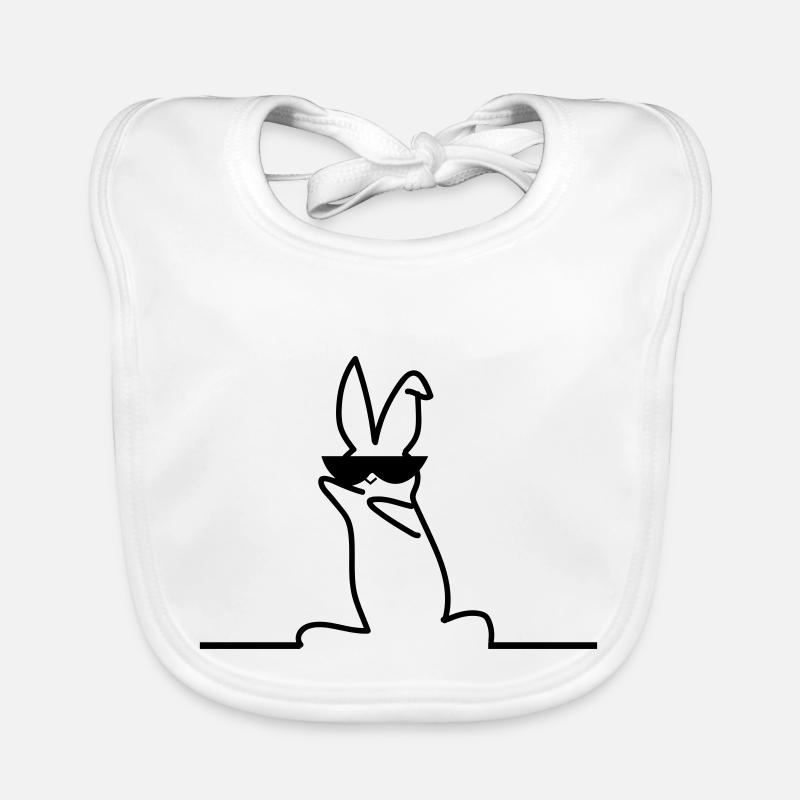 cool bunny Organic Baby Bibs