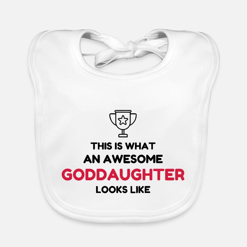 Goddaughter Godson Patentochter Filleule Organic Baby Bibs